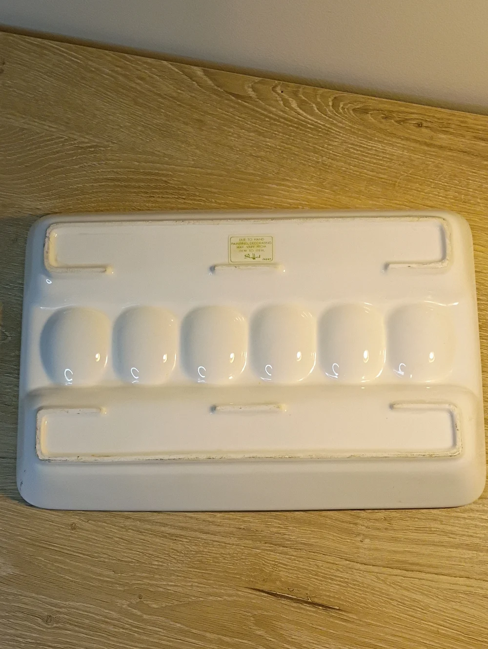 Vintage Rare Shafford Deviled Egg Celery Hand painted Tray 1950s